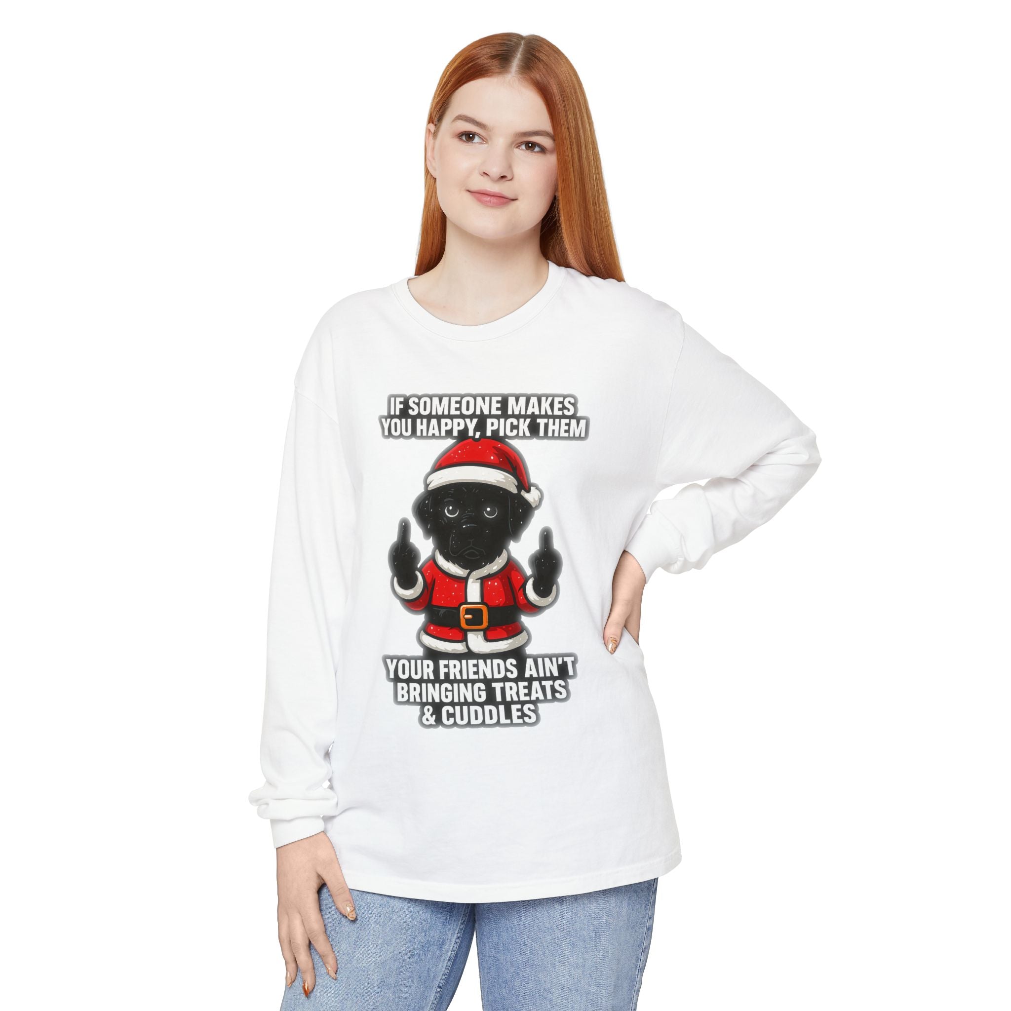 BS WETWEAR  SANTA PAWS: WET, WILD & NAUGHTY LONG SLEEVE T-SHIRT