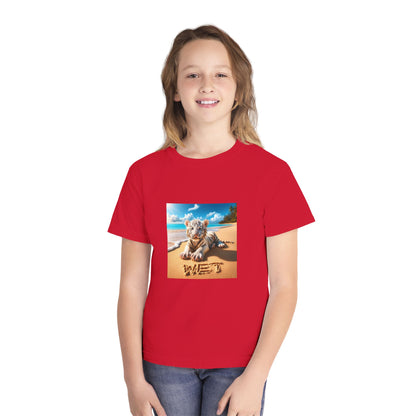BS WETWEAR KIDS WET BABY WHITE TIGER T-SHIRT