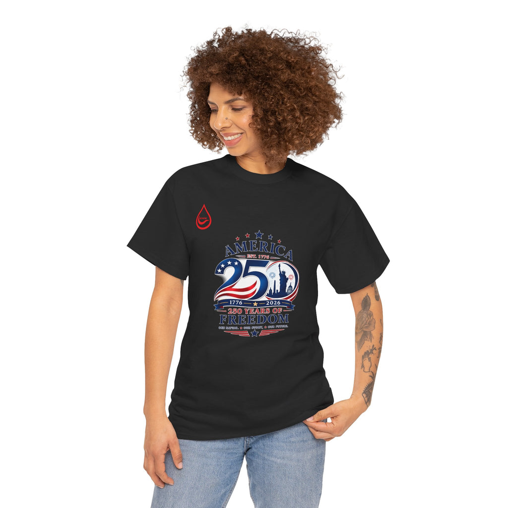 BS WETWEAR AMERICA 250 YEARS OF FREEDOM T-SHIRT