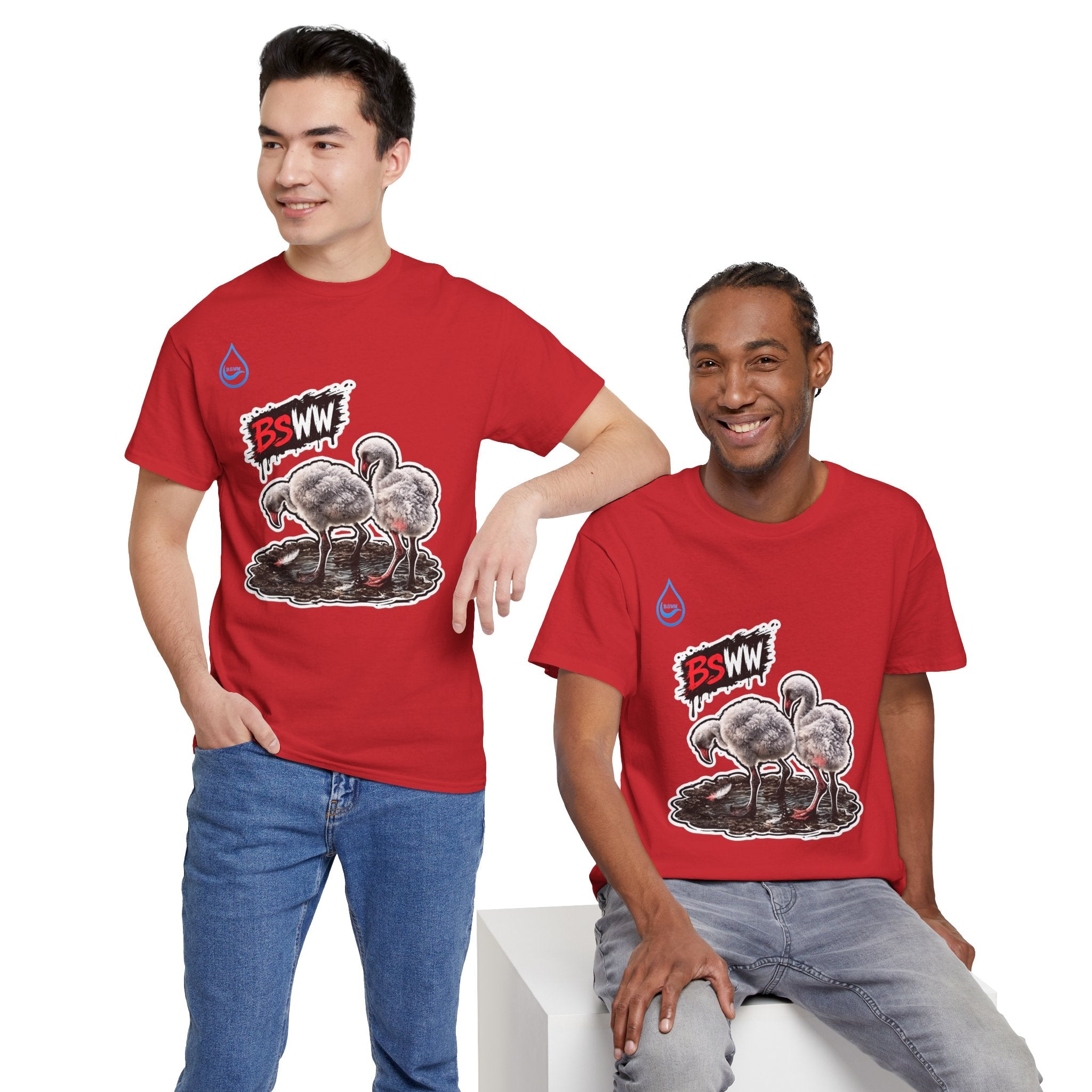 BS WETWEAR WET BEHIND THE FEATHERS   T-SHIRT