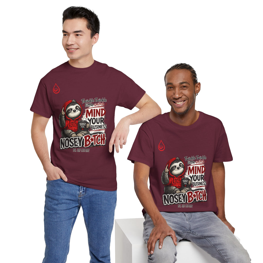 BS WETWEAR COFFEE FIRST GOSSIP NEVER T-SHIRT