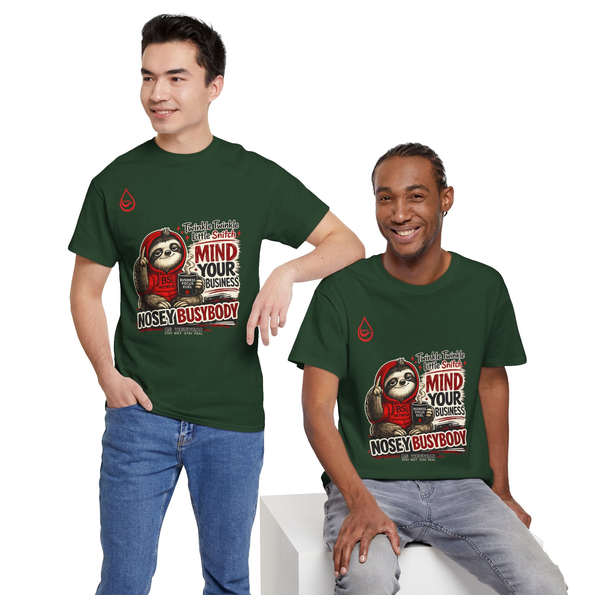 BS WETWEAR COFFEE FIRST GOSSIP NEVER T-SHIRT (PG)