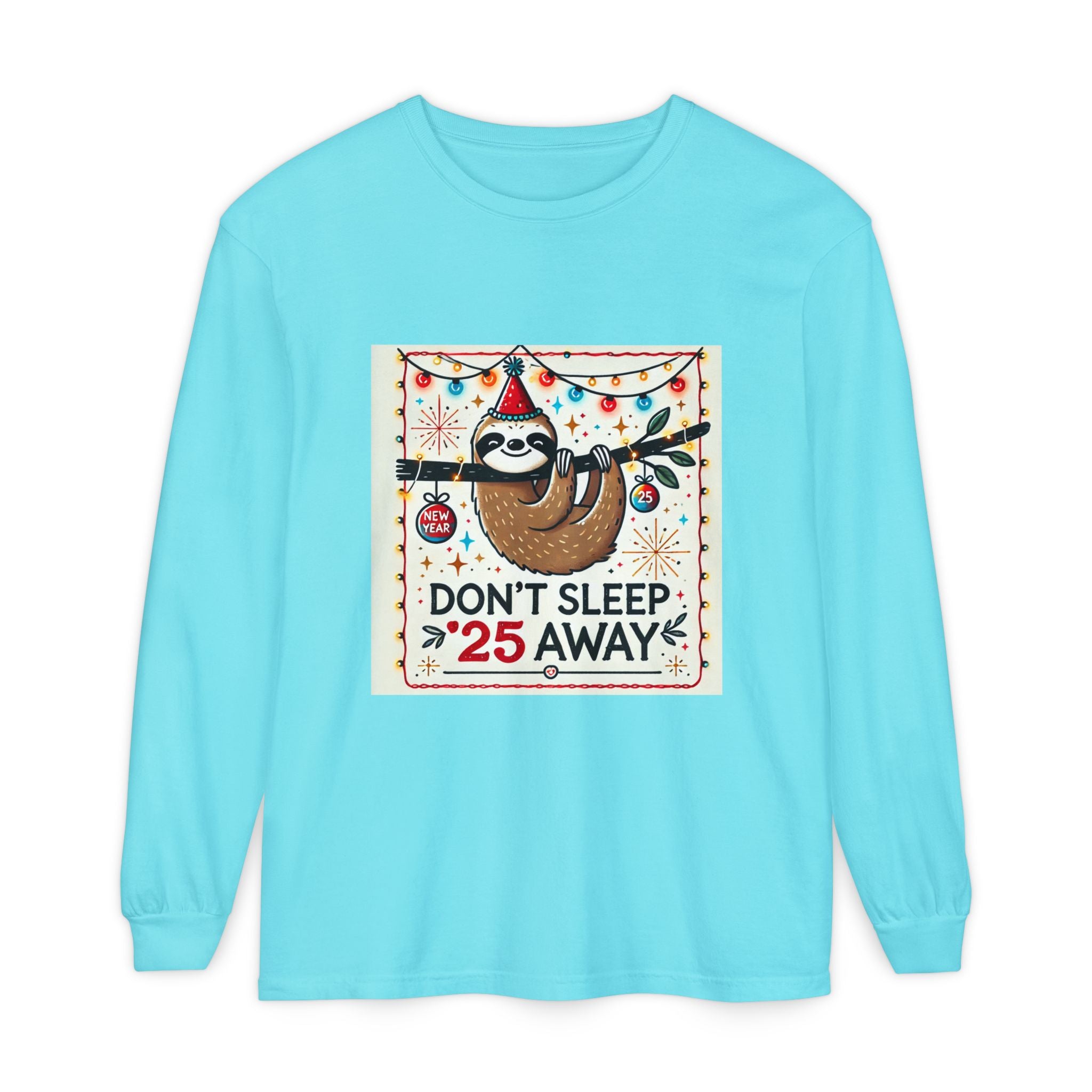 BS WETWEAR STAY AWAKE SLOTH  LONGSLEEVE T-SHIRT