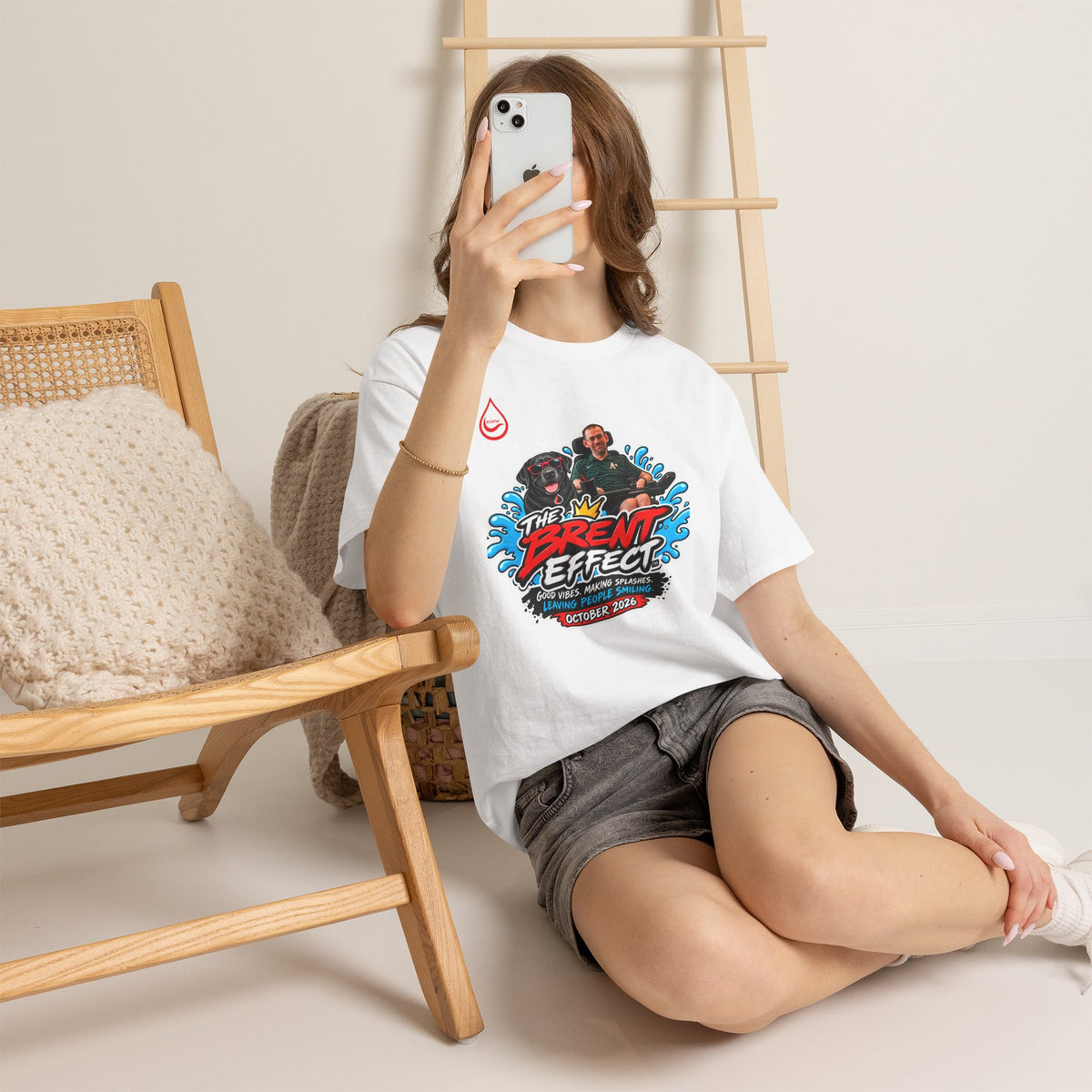 BS WETWEAR THE BRENT EFFECT LEAVING PEOPLE SMILING T-SHIRT