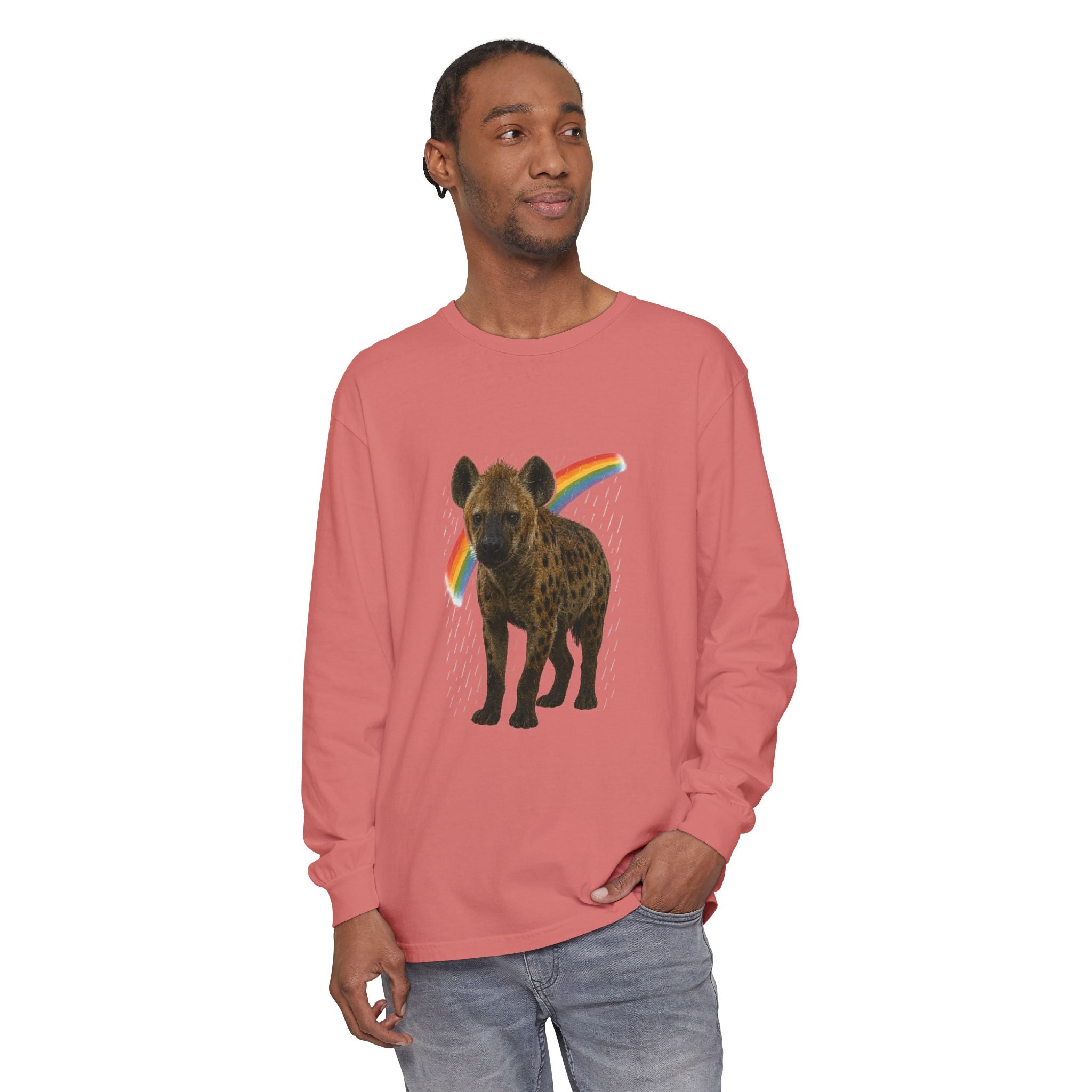 BS WETWEAR SOAKED & SASSY HYENA LONG SLEEVE T-SHIRT