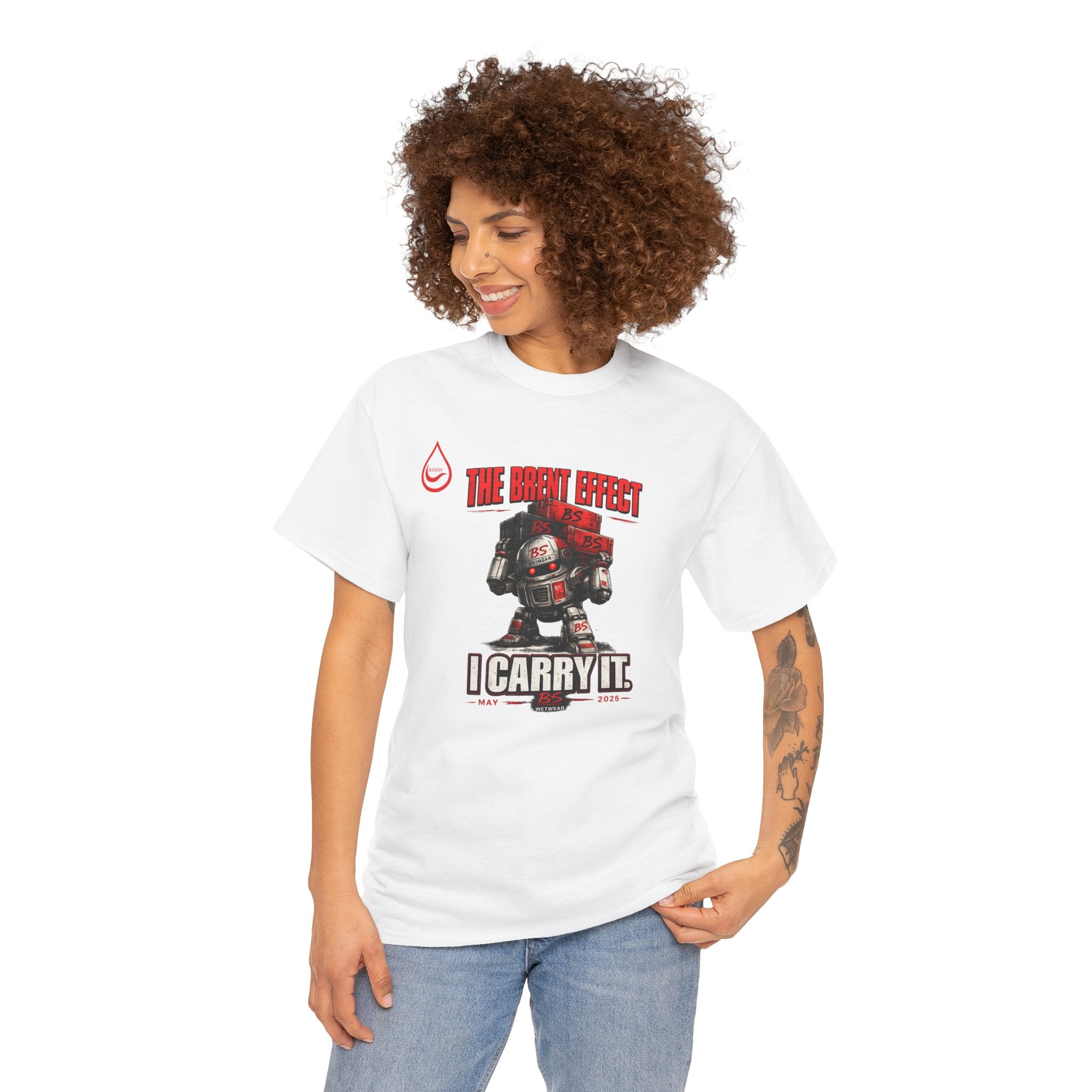 BS WETWEAR THE BRENT EFFECT BUILT FROM BS T-SHIRT
