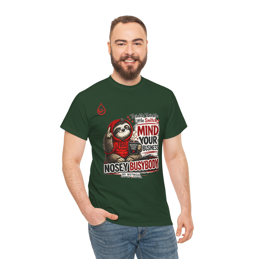 BS WETWEAR COFFEE FIRST GOSSIP NEVER T-SHIRT (PG)