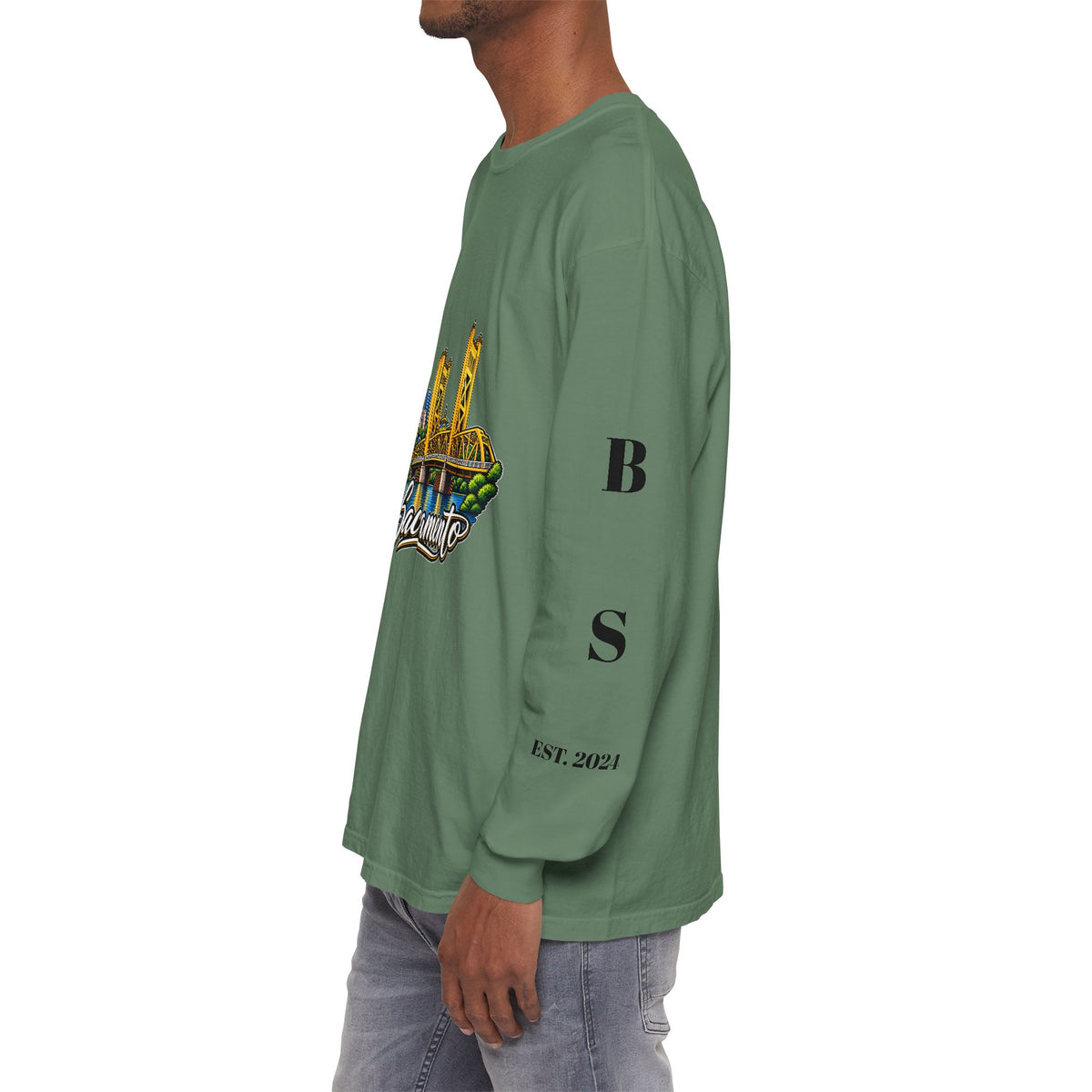 BS WETWEAR SACRAMENTO 916 CITY VIBES LONG SLEEVE T-SHIRT