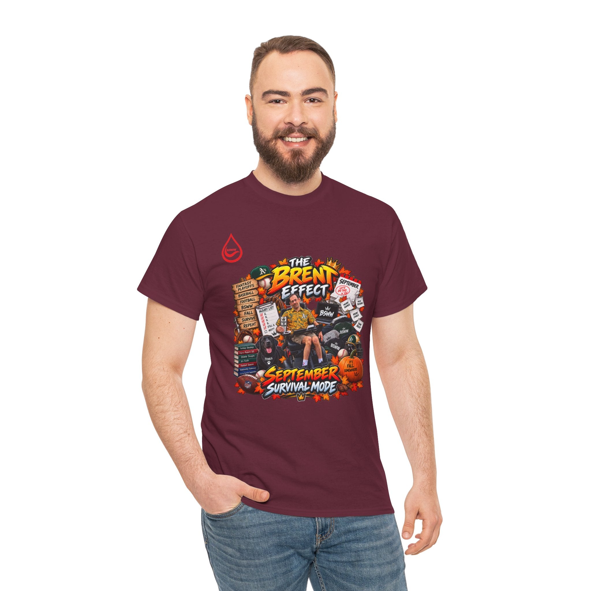 BS WETWEAR THE BRENT EFFECT FALL SPORTS MAYHEM T-SHIRT