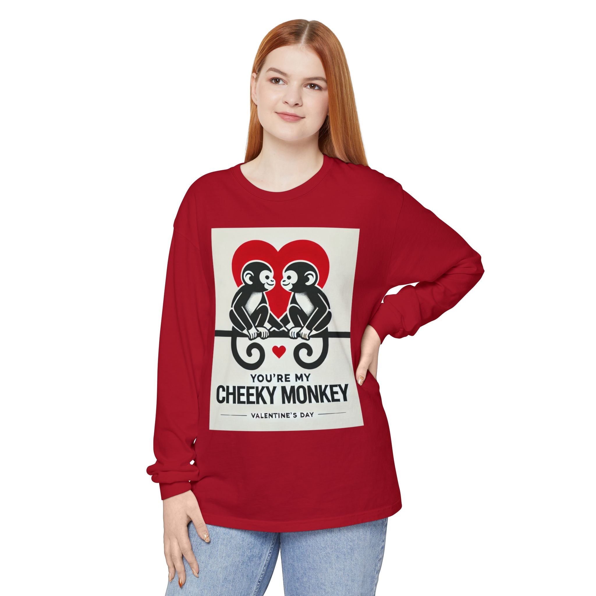 BS WETWEAR DUO MONKEY VDAY LONG SLEEVE T-SHIRT