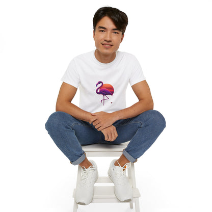 BS WETWEAR FLAMINGO'S NEON SUNSET STRUT T-SHIRT