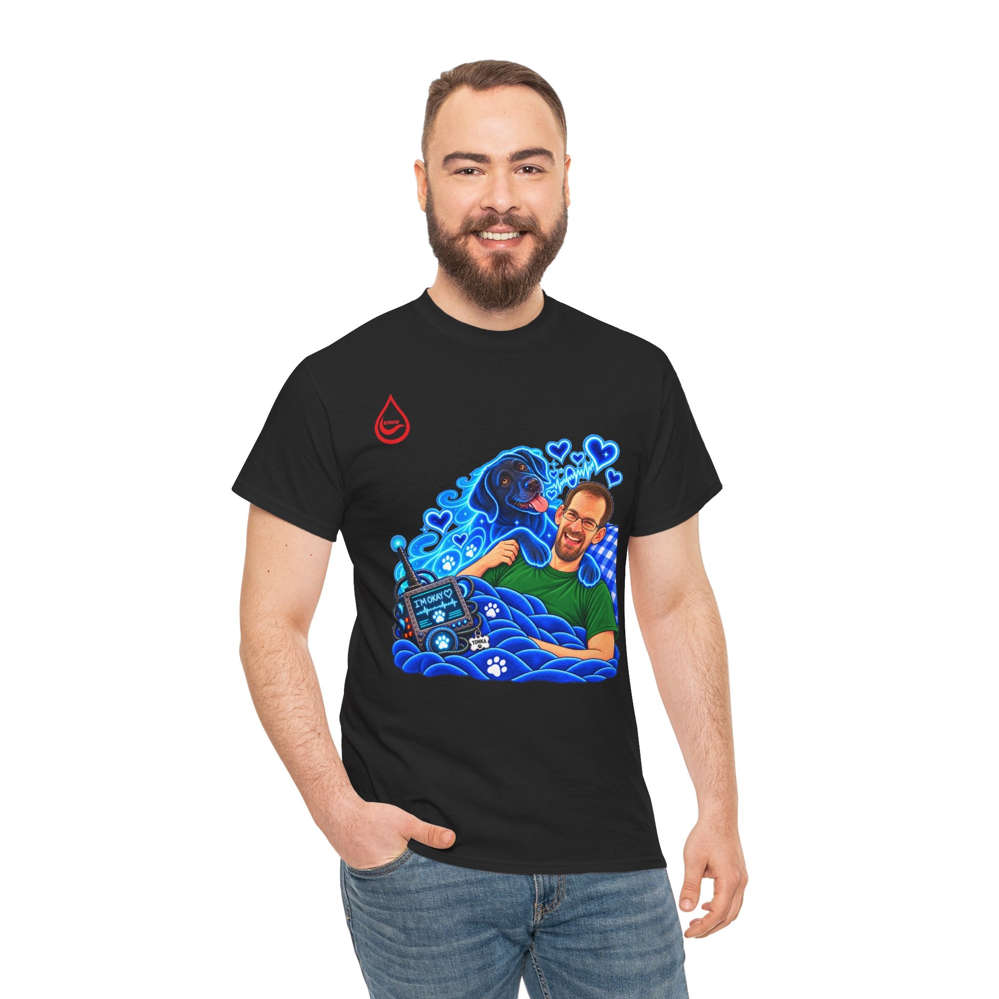 BS WETWEAR MY DOG IS BETTER THAN MEDICINE T-SHIRT