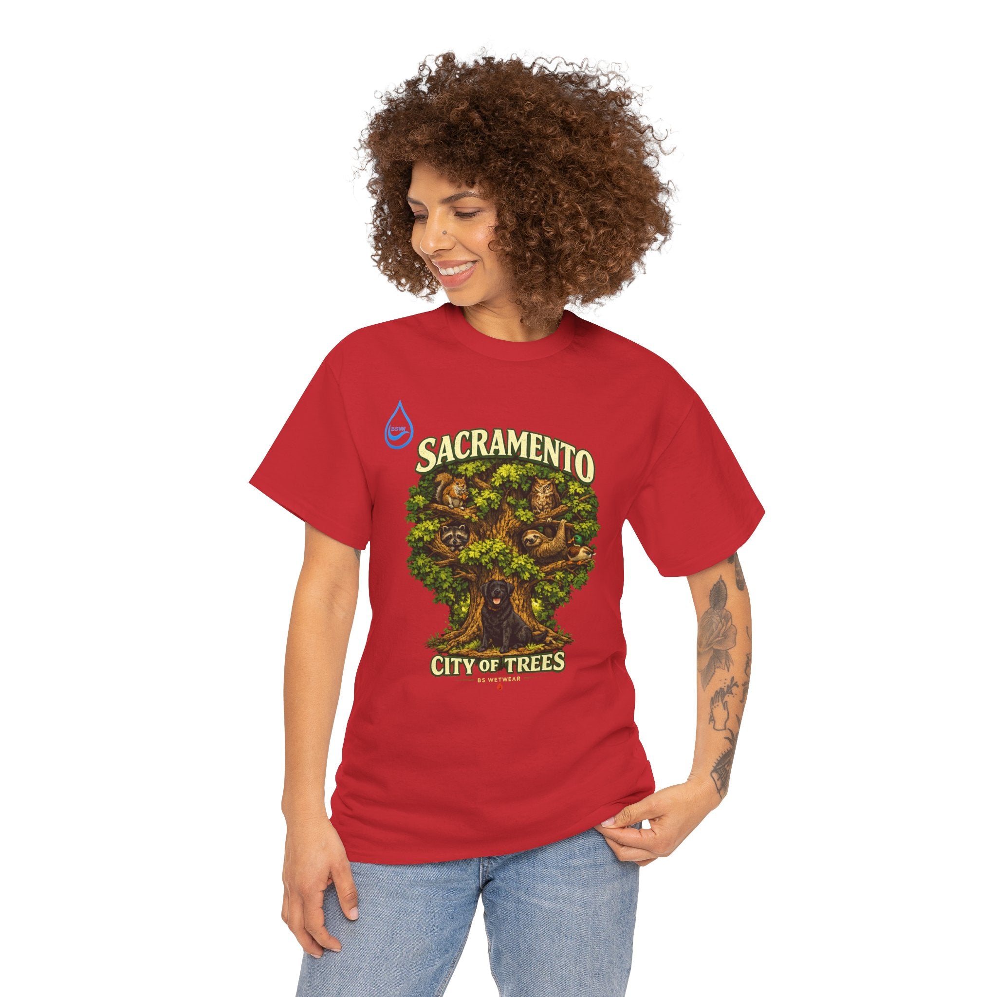 BS WETWEAR ROOTED IN SACRAMENTO T-SHIRT