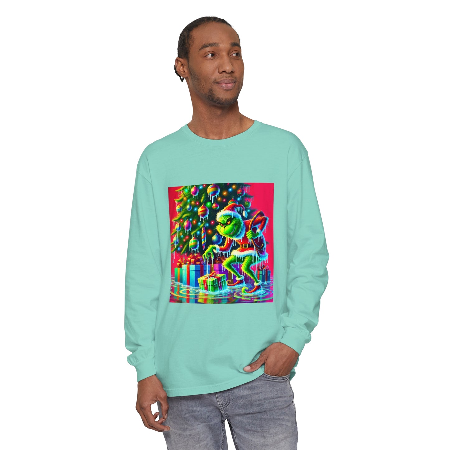 BS WETWEAR GRINCHMAS SOAKED IN STYLE LONGSLEEVE T-SHIRT