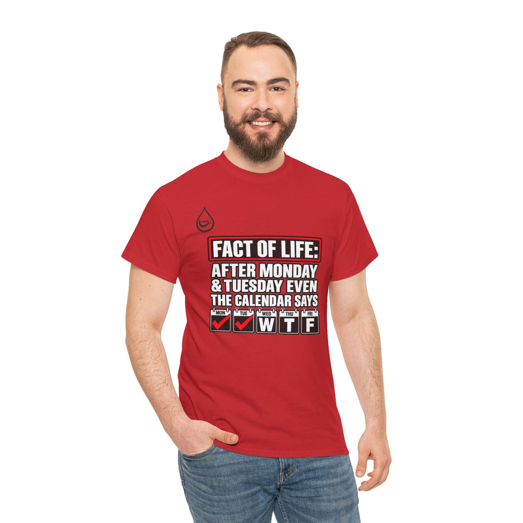 BS WETWEAR EVEN THE CALENDAR SAYS WTF T-SHIRT