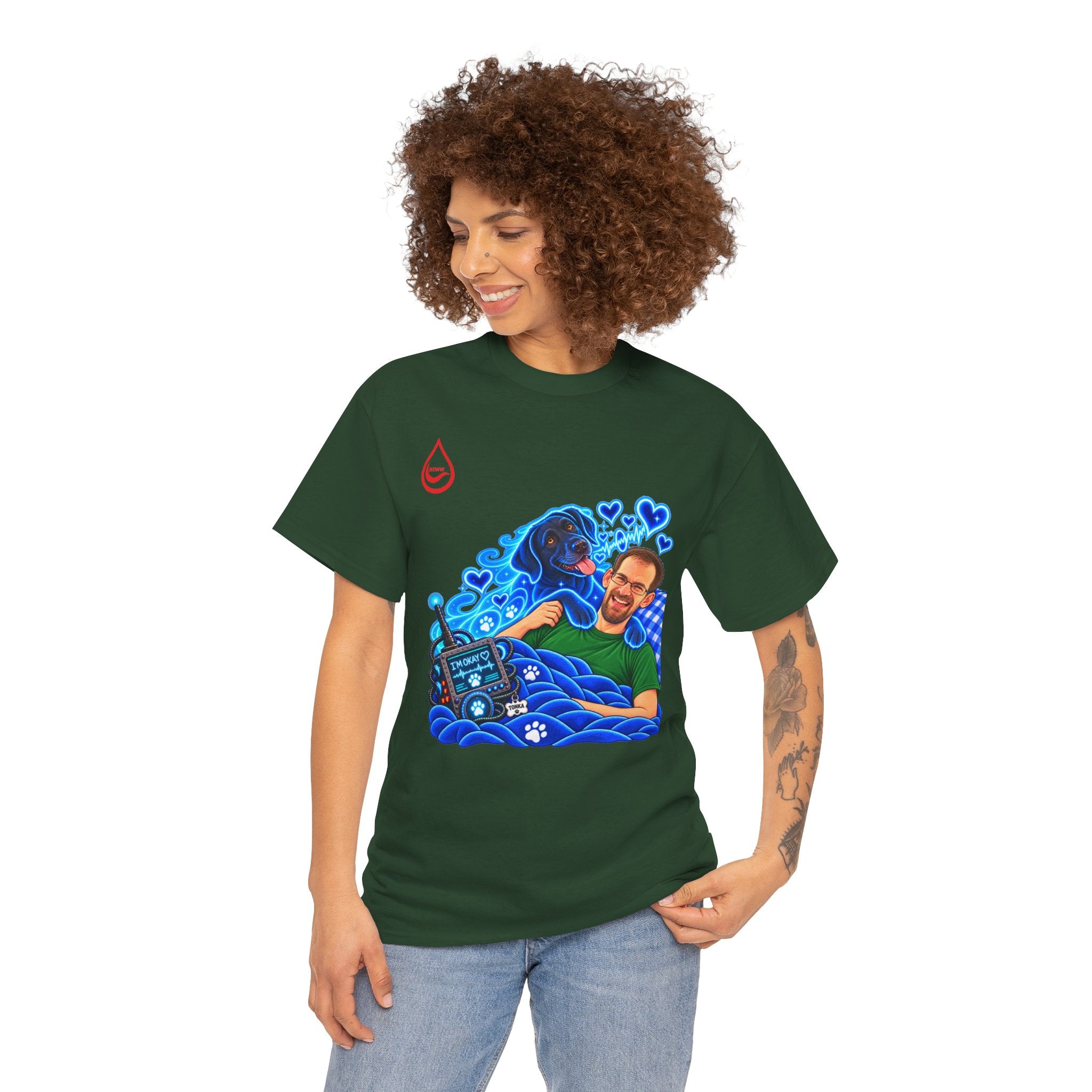 BS WETWEAR MY DOG IS BETTER THAN MEDICINE T-SHIRT