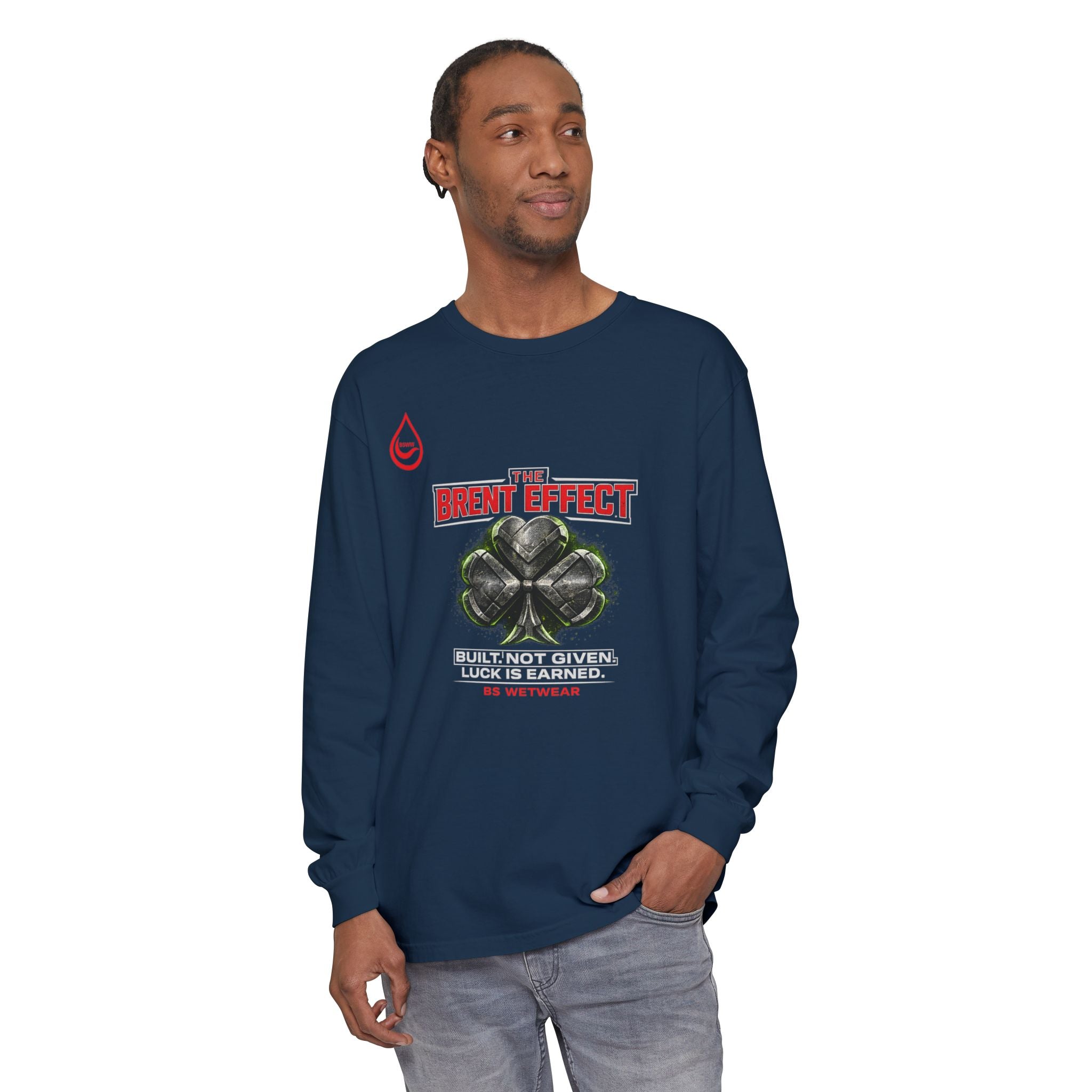 BS WETWEAR THE BRENT EFFECT: IRON CLOVER LONG SLEEVE T-SHIRT