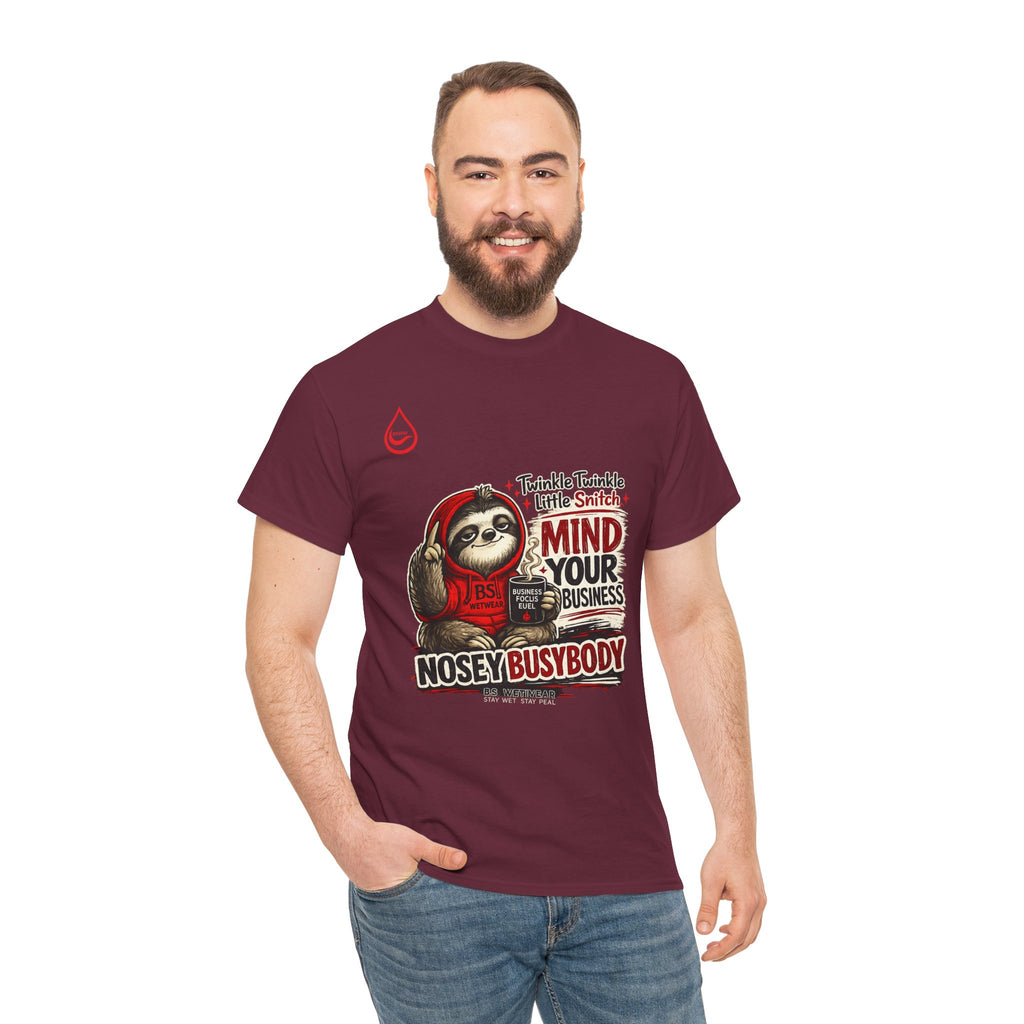 BS WETWEAR COFFEE FIRST GOSSIP NEVER T-SHIRT (PG)