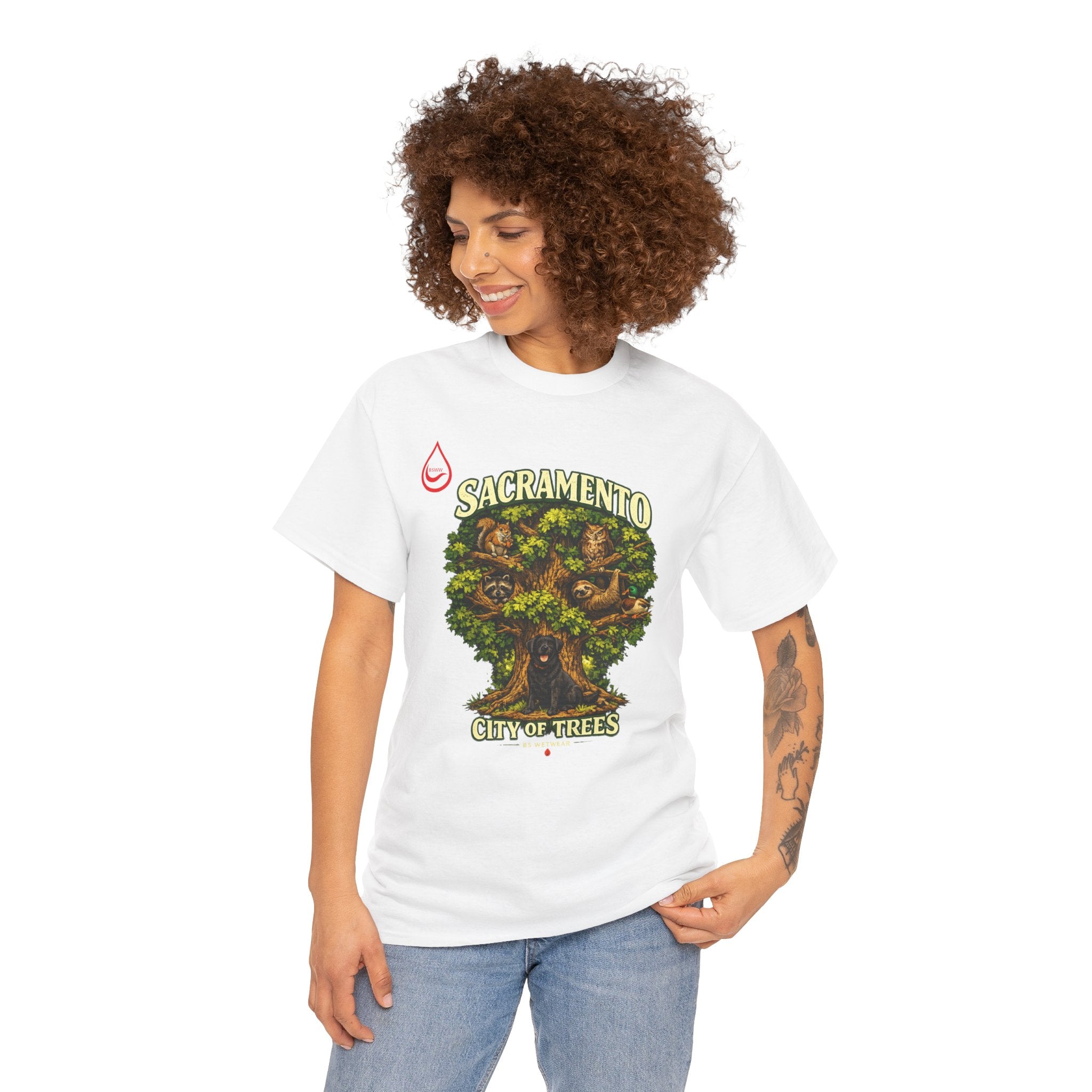 BS WETWEAR ROOTED IN SACRAMENTO T-SHIRT