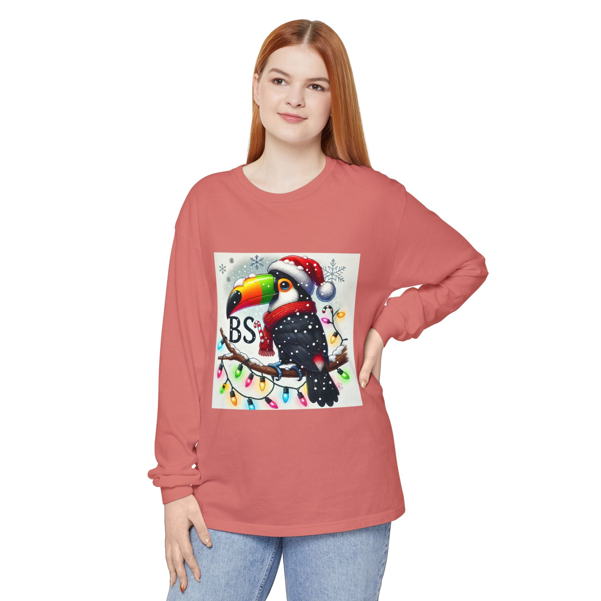 BS WETWEAR  CHRISTMAS TOUCAN LONGSLEEVE T-SHIRT