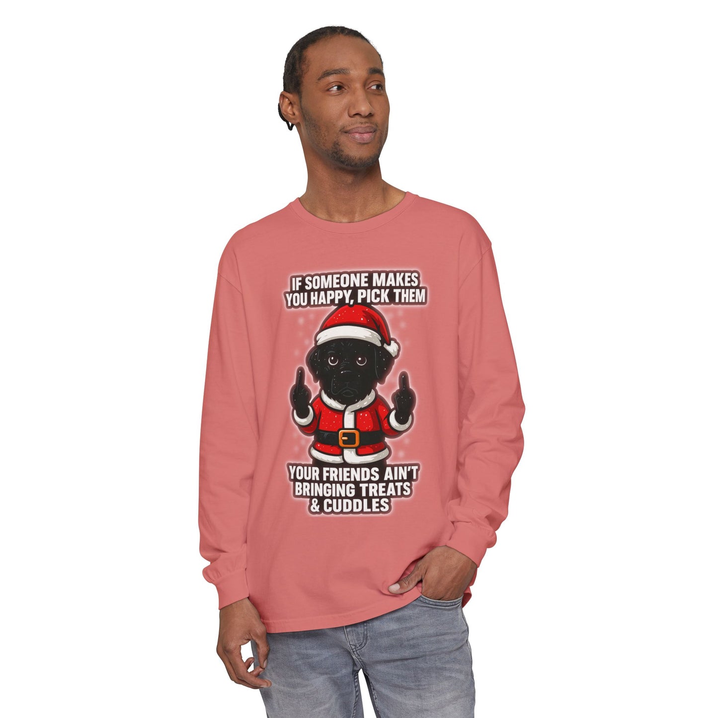 BS WETWEAR  SANTA PAWS: WET, WILD & NAUGHTY LONG SLEEVE T-SHIRT