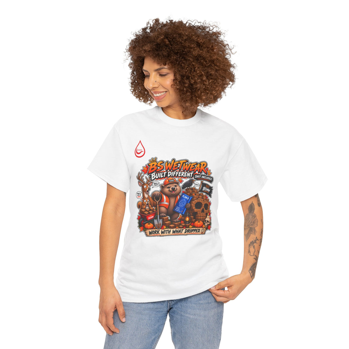 BS WETWEAR POOP SKULL T-SHIRT