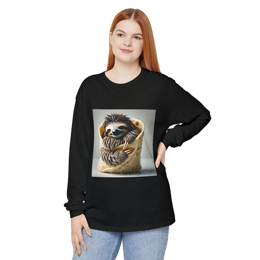 BS WETWEAR SLOTH BURRITO LONGSLEEVE T-SHIRT