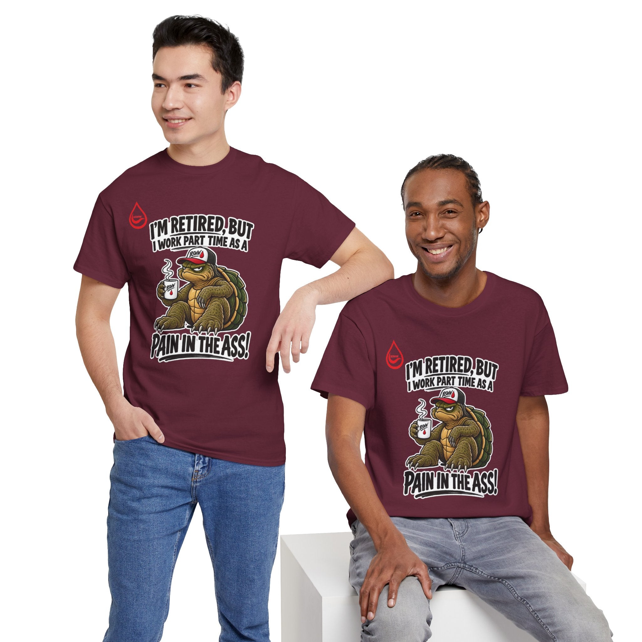 BS WETWEAR PROFESSIONAL RETIRED TROUBLEMAKER TURTLE T-SHIRT