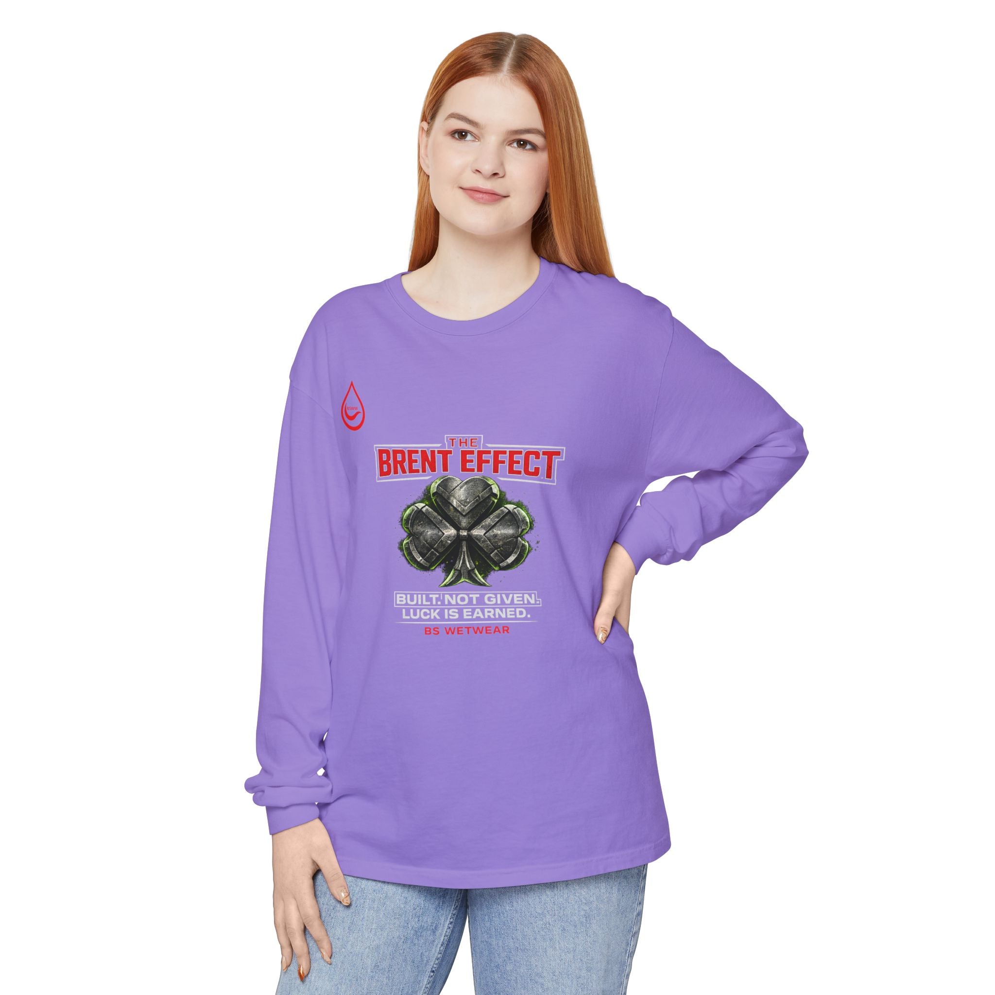 BS WETWEAR THE BRENT EFFECT: IRON CLOVER LONG SLEEVE T-SHIRT