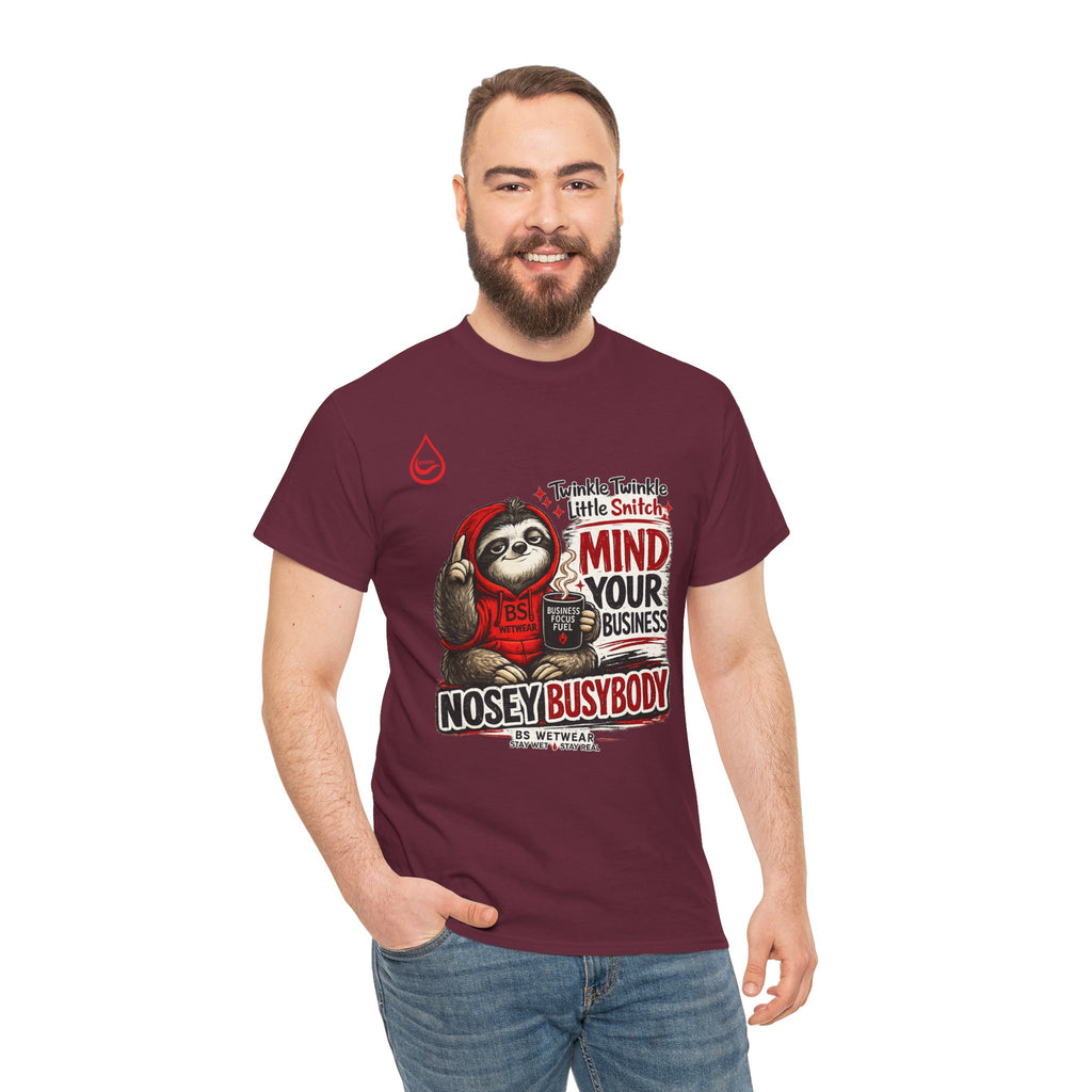 BS WETWEAR COFFEE FIRST GOSSIP NEVER T-SHIRT (PG)