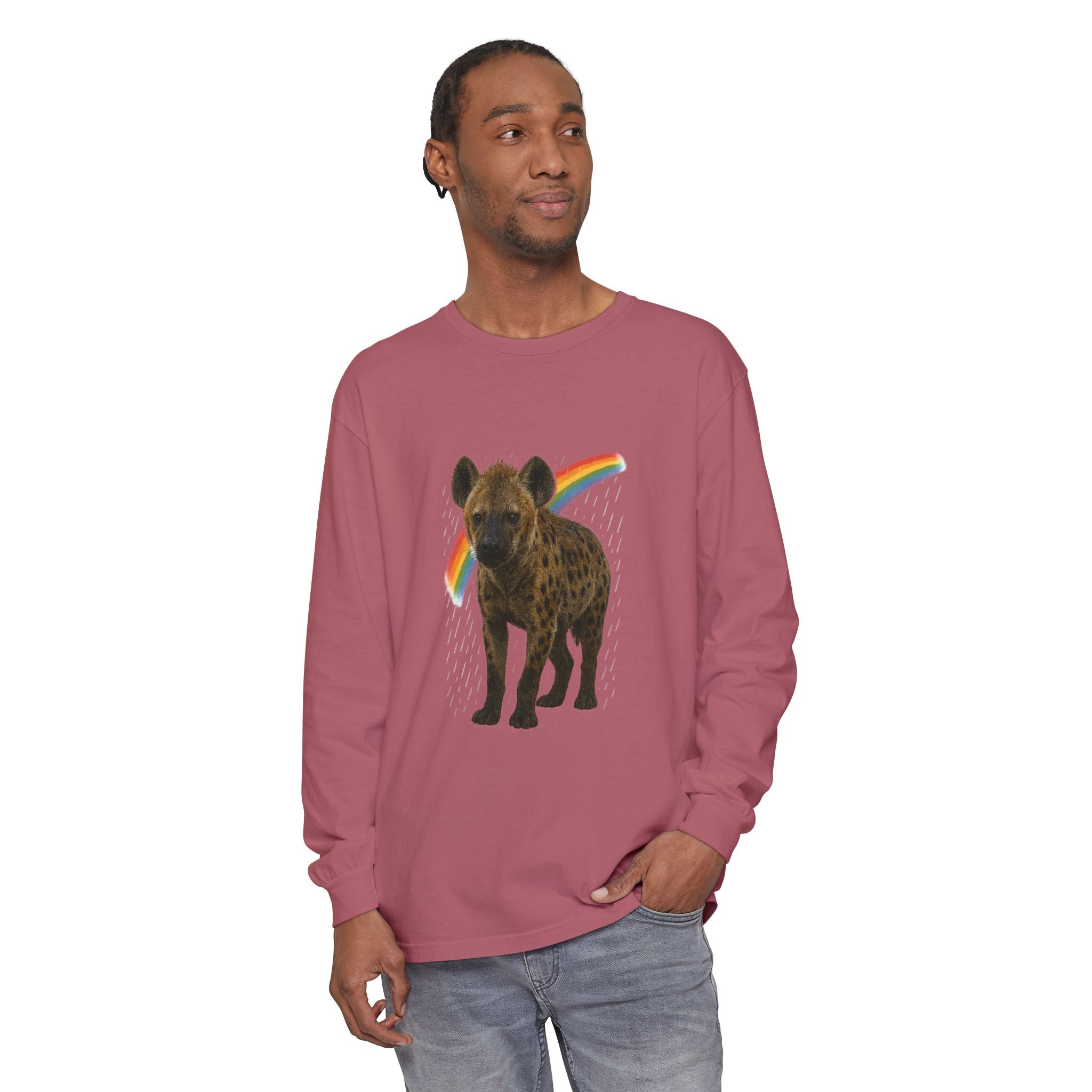 BS WETWEAR SOAKED & SASSY HYENA LONG SLEEVE T-SHIRT
