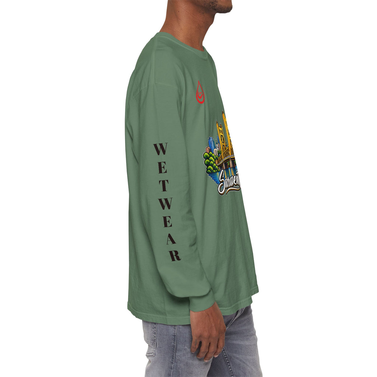BS WETWEAR SACRAMENTO 916 CITY VIBES LONG SLEEVE T-SHIRT