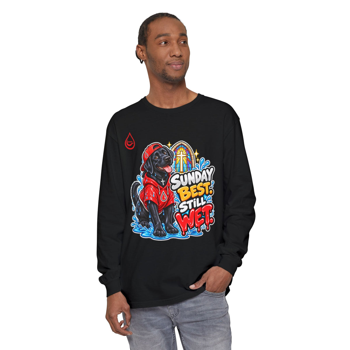 BS WETWEAR SUNDAY SERVICE SPLASH SQUAD LONG SLEEVE T-SHIRT