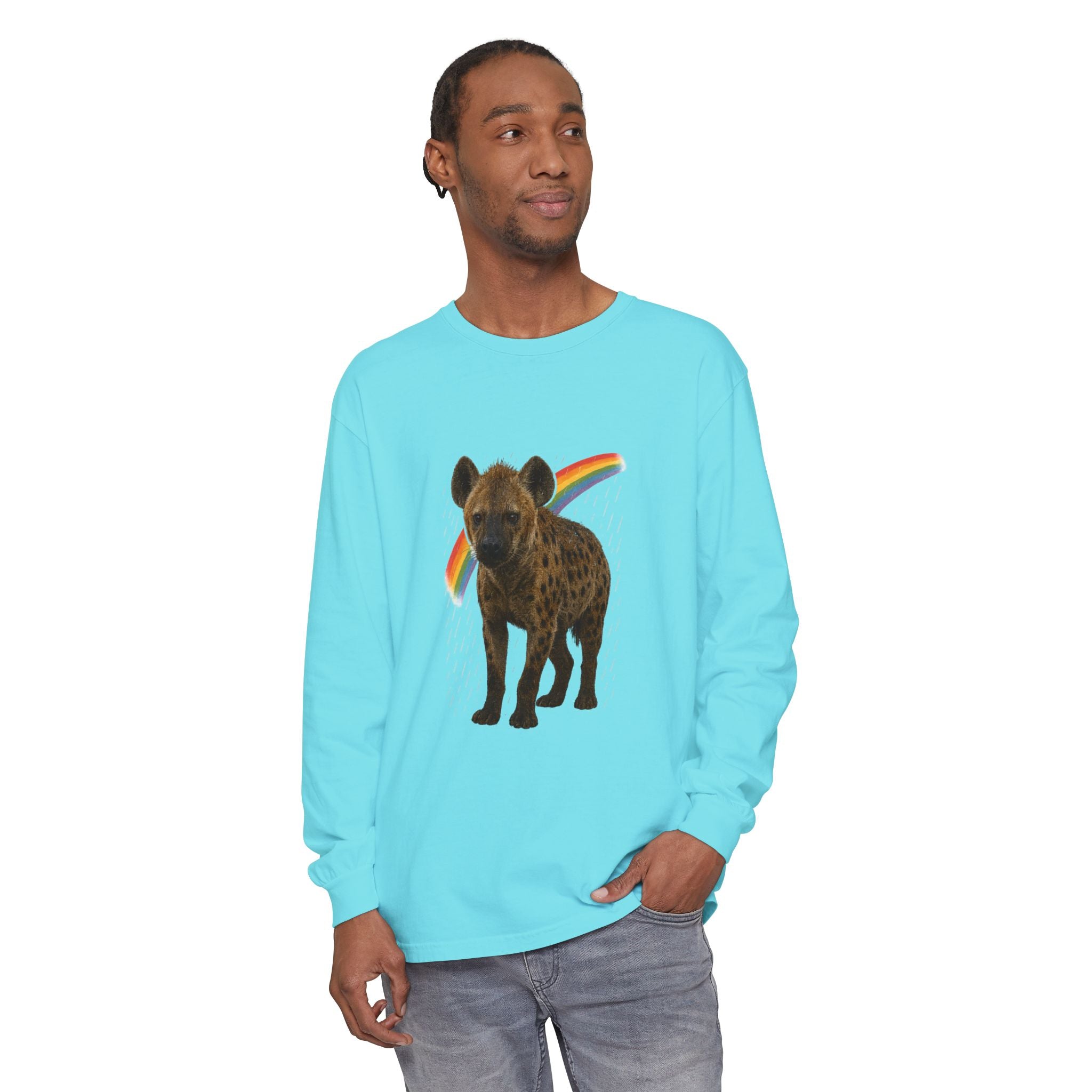 BS WETWEAR SOAKED & SASSY HYENA LONG SLEEVE T-SHIRT