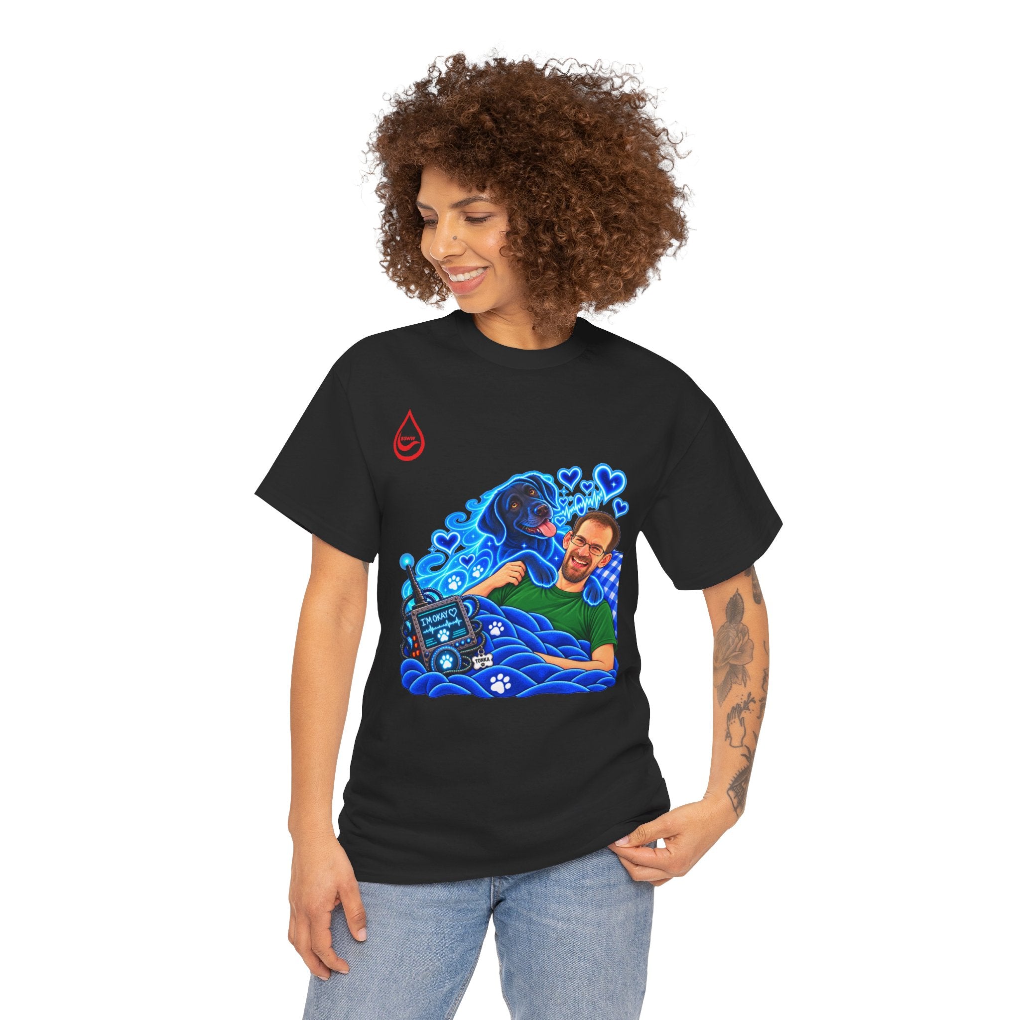 BS WETWEAR MY DOG IS BETTER THAN MEDICINE T-SHIRT