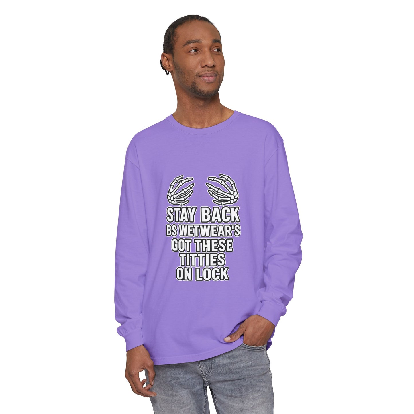BS WETWEAR TITTIES ON LOCK LONG SLEEVE T-SHIRT