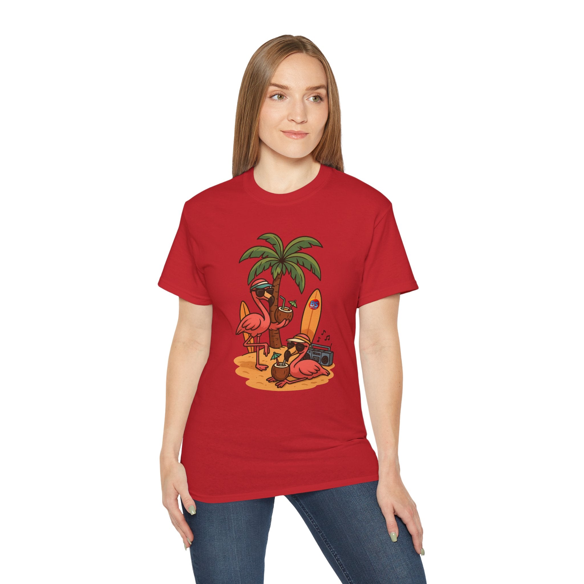 BS WETWEAR FLAMINGO FIESTA MODE T-SHIRT