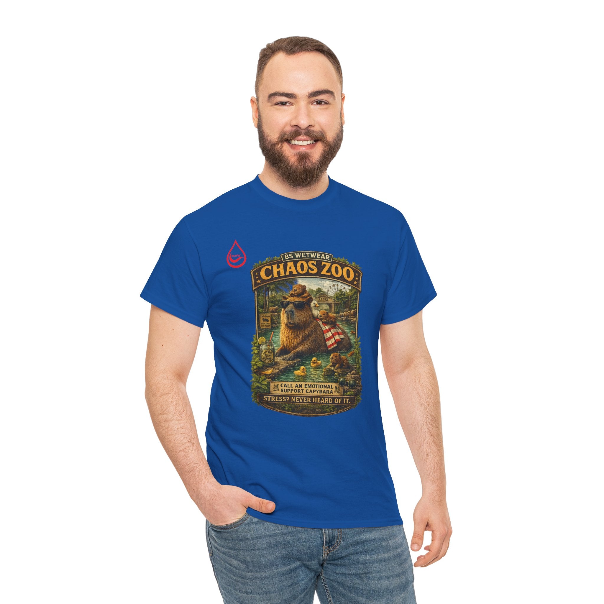 BS WETWEAR EMOTIONAL SUPPORT CAPYBARA T-SHIRT