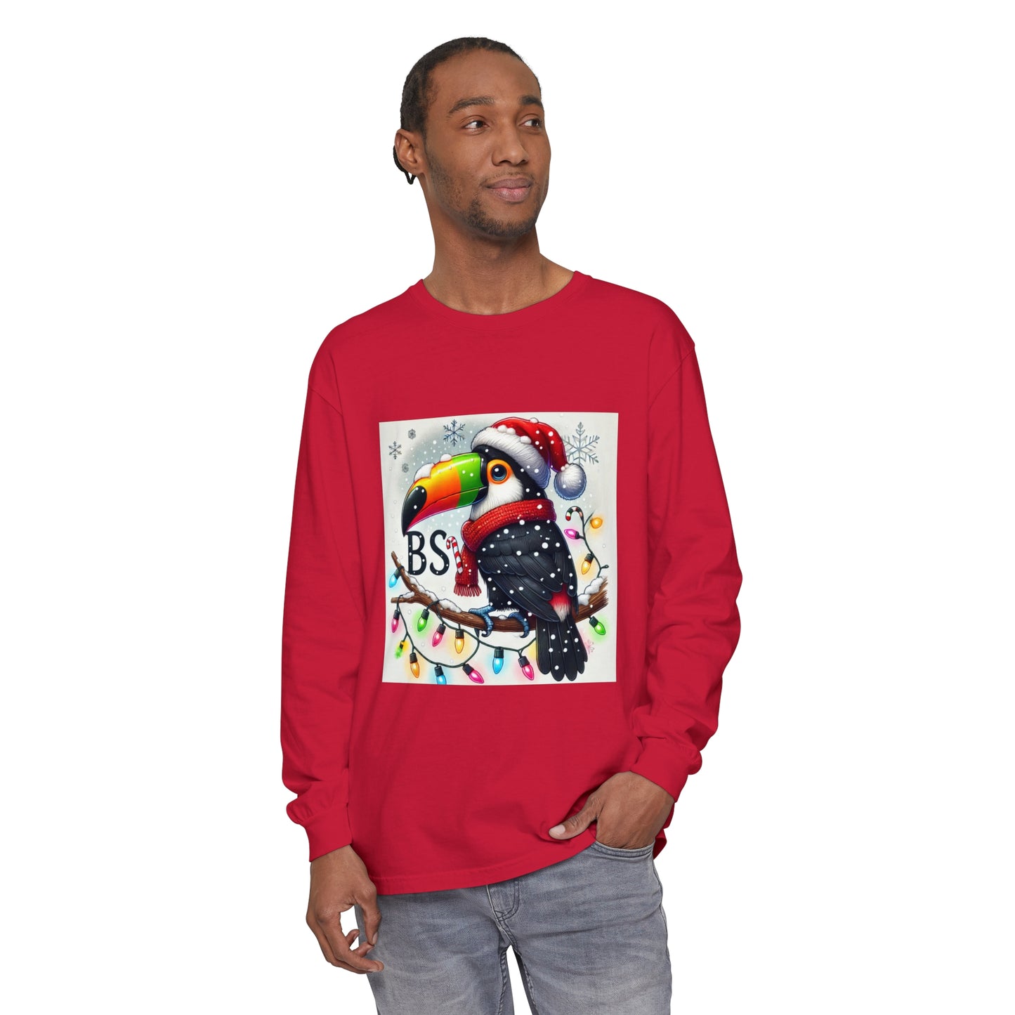 BS WETWEAR  CHRISTMAS TOUCAN LONGSLEEVE T-SHIRT