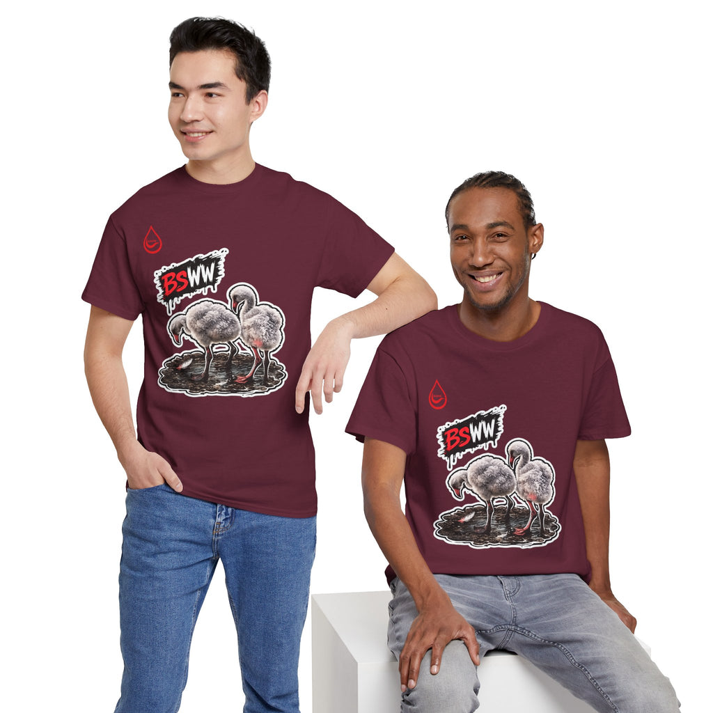 BS WETWEAR WET BEHIND THE FEATHERS   T-SHIRT