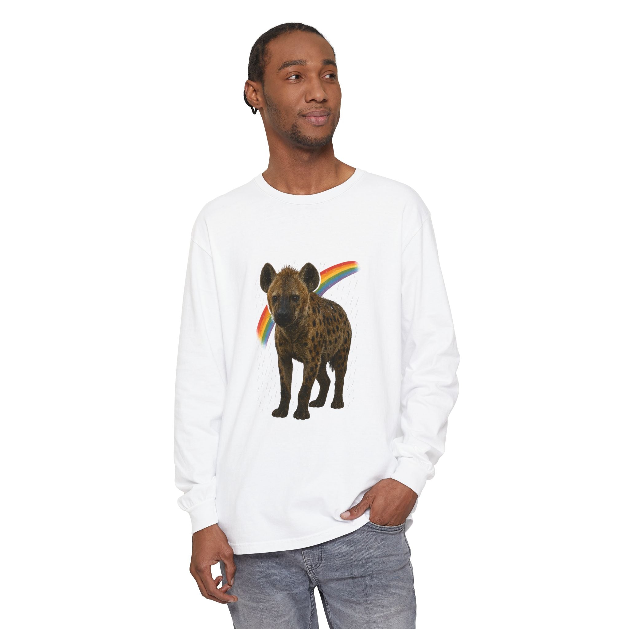 BS WETWEAR SOAKED & SASSY HYENA LONG SLEEVE T-SHIRT