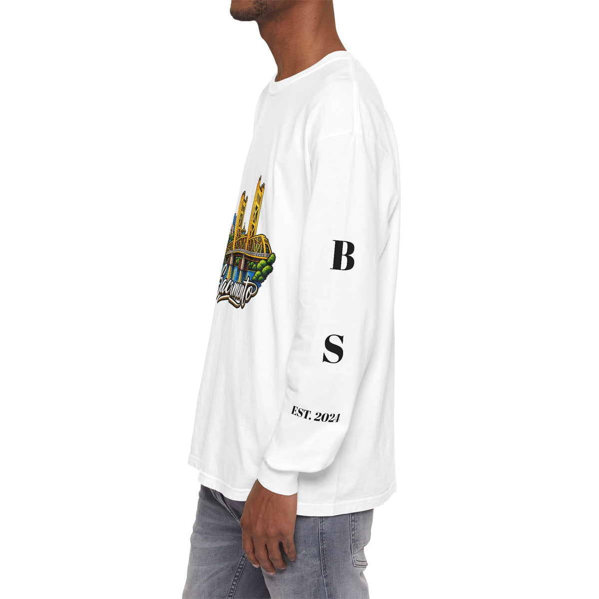 BS WETWEAR SACRAMENTO 916 CITY VIBES LONG SLEEVE T-SHIRT