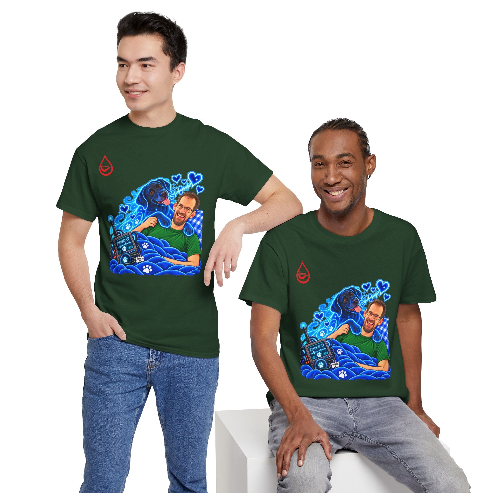 BS WETWEAR MY DOG IS BETTER THAN MEDICINE T-SHIRT