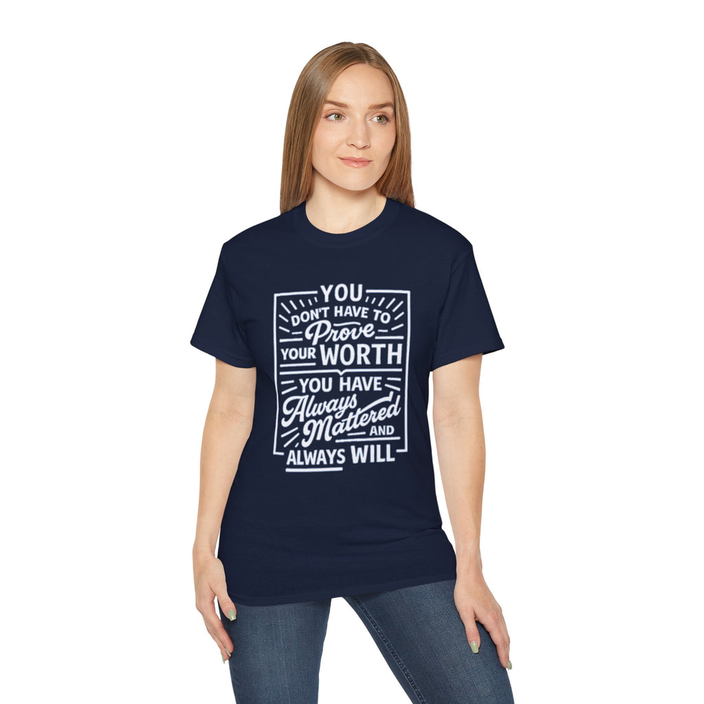 BS WETWEAR I MATTERED THEN I MATTER NOW T-SHIRT
