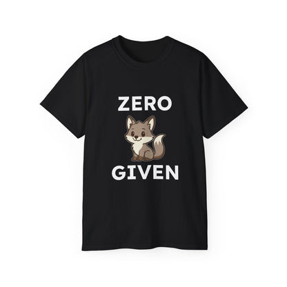 BS WETWEAR THE FOX WHO DOES NOT CARE T-SHIRT