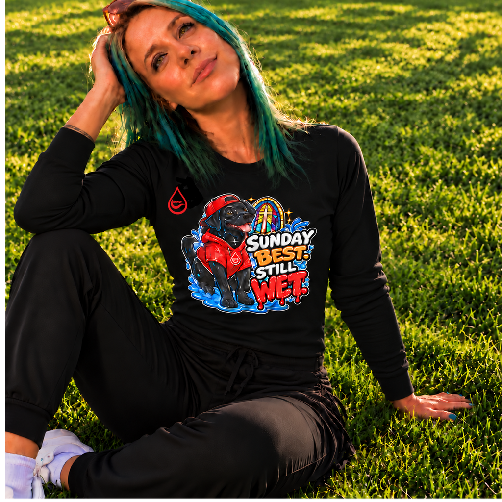 BS WETWEAR SUNDAY SERVICE SPLASH SQUAD LONG SLEEVE T-SHIRT